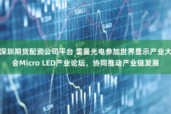 深圳期货配资公司平台 雷曼光电参加世界显示产业大会Micro LED产业论坛，协同推动产业链发展