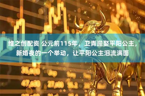 维之创配资 公元前115年，卫青迎娶平阳公主，新婚夜的一个举动，让平阳公主泪流满面