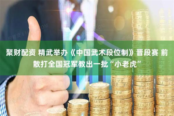 聚财配资 精武举办《中国武术段位制》晋段赛 前散打全国冠军教出一批“小老虎”